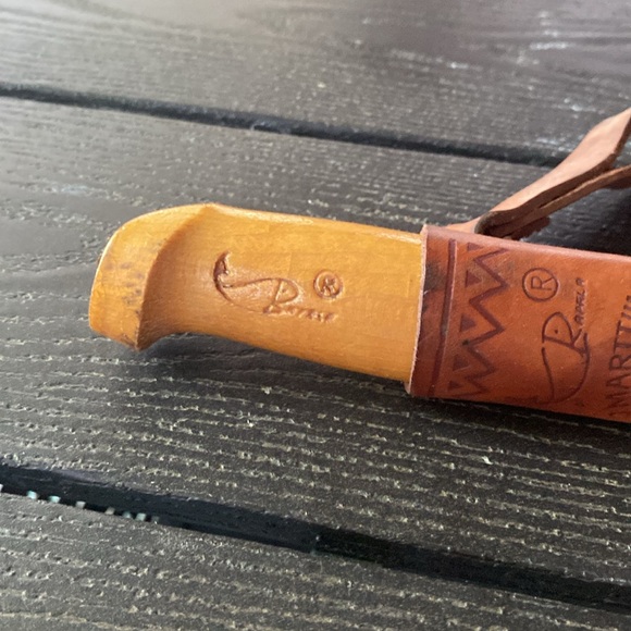 ✨Vintage✨ J Marttiini Finland Rapala Fish Fillet Knife Stainless Leather Sheath - Picture 2 of 15
